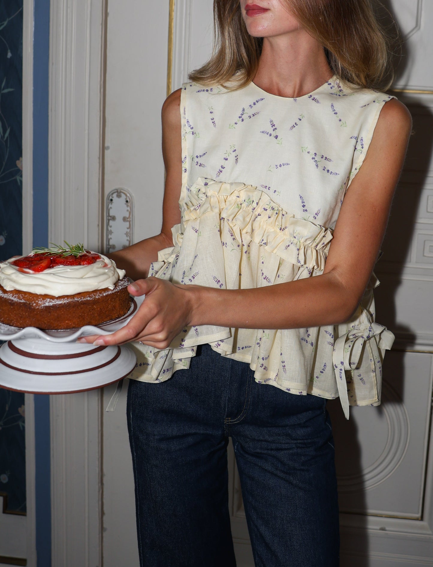 Isla Top - Yellow Floral - Made To Order