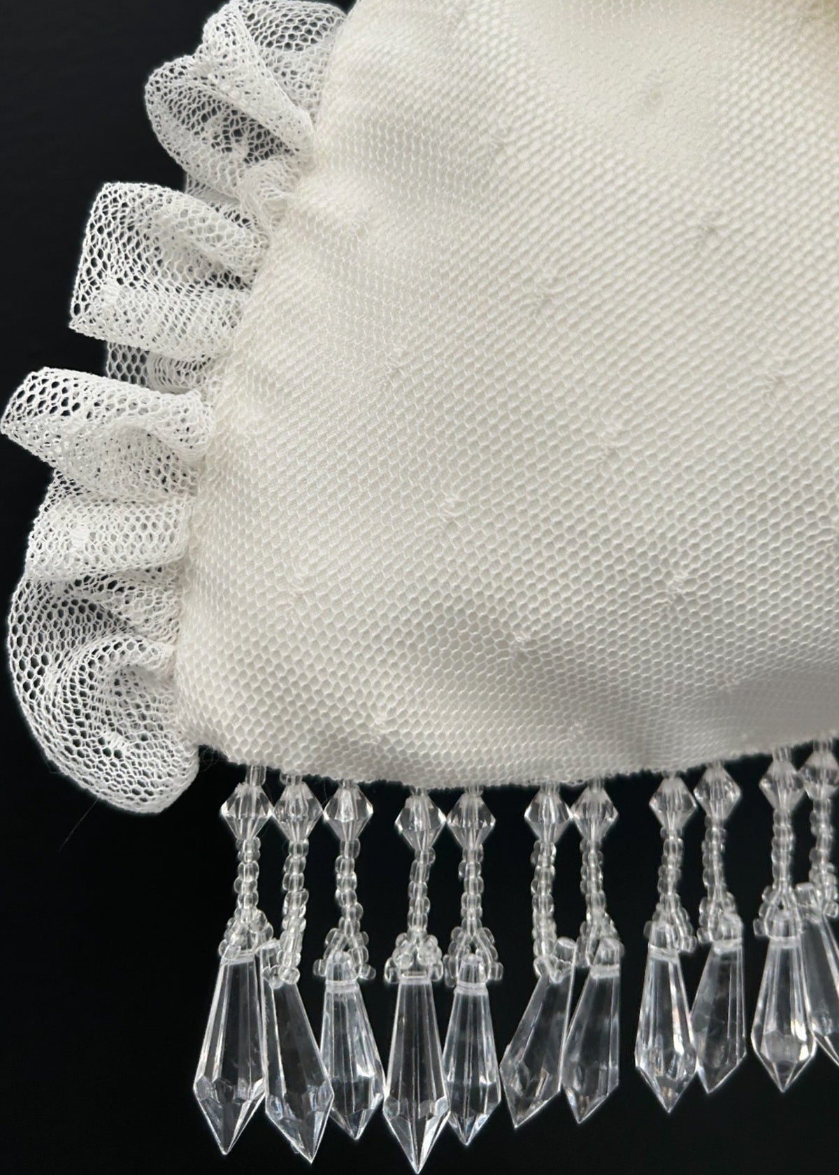 Dot Satin Lace Knot Bridal Bag