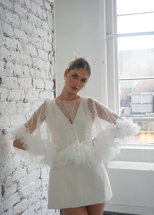White Lace Cape - One of One