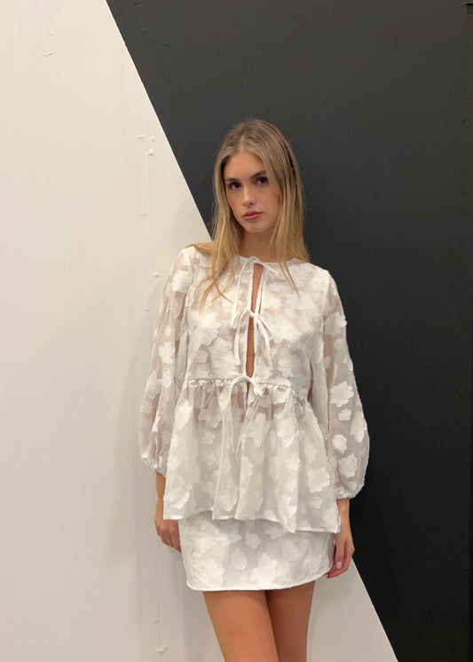 Liora Top - Long Sleeve - (Organza)